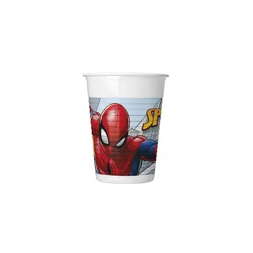 Spiderman Crime Fighter plastic cup 8 pieces 200 ml