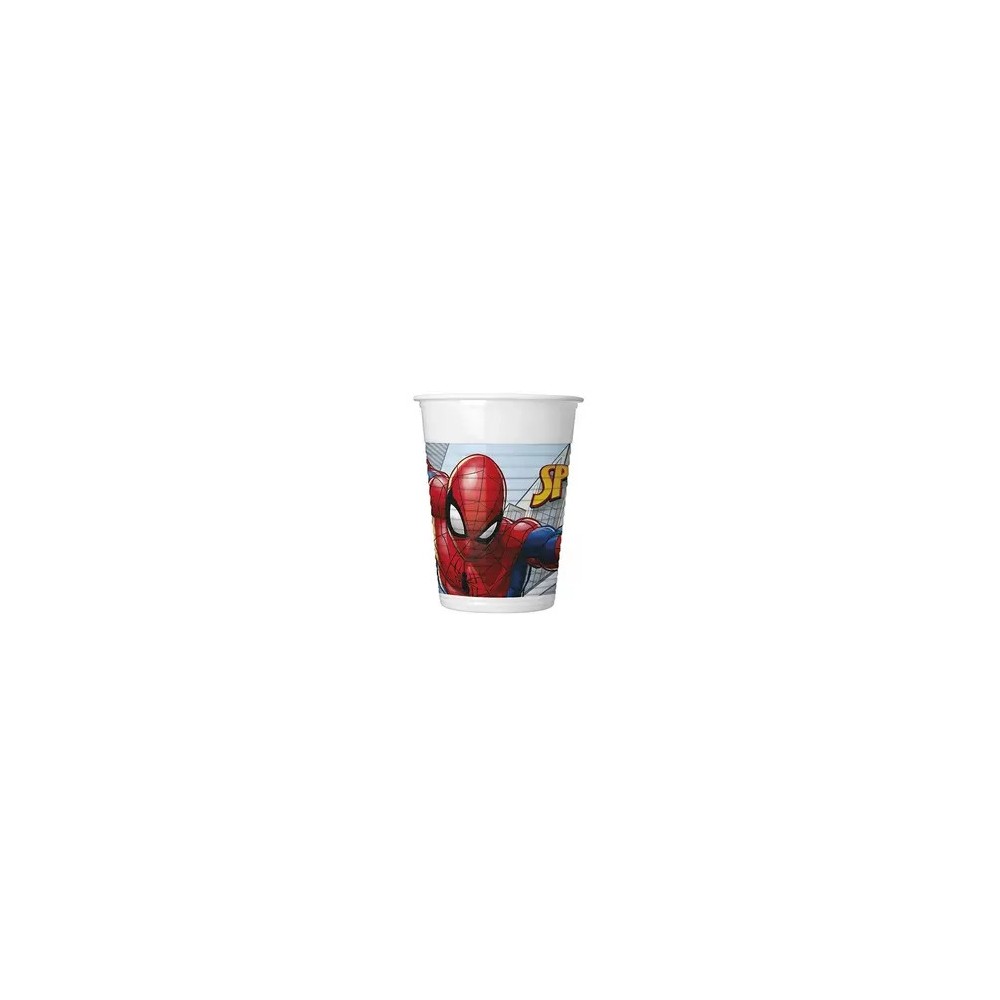 Spiderman Crime Fighter plastic cup 8 pieces 200 ml
