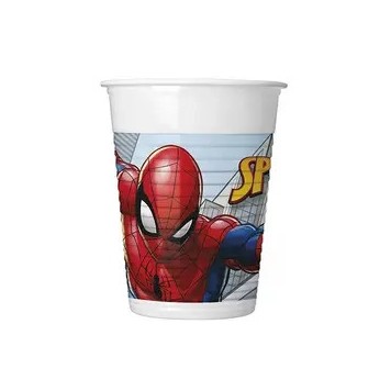 Spiderman Crime Fighter plastic cup 8 pieces 200 ml