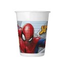 Spiderman Crime Fighter plastic cup 8 pieces 200 ml