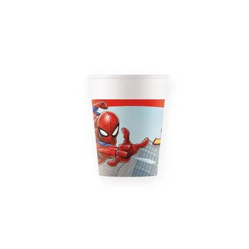 Spiderman Crime Fighter paper cup 8 pcs 200 ml FSC
