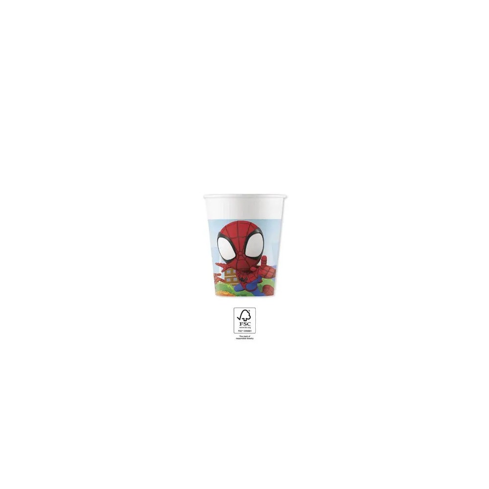Spiderman Spidey paper cup 8 pack 200 ml FSC