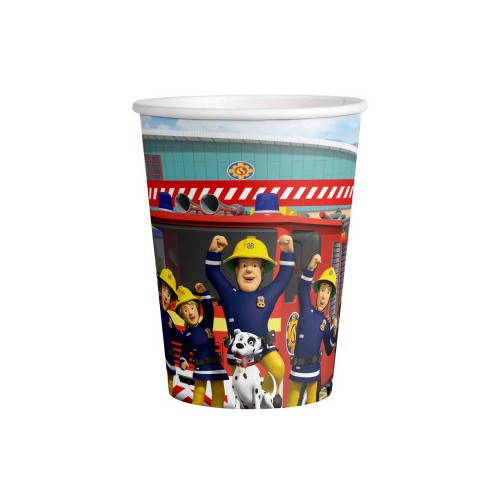 Fireman Sam Teamwork paper cup 8-piece 250 ml