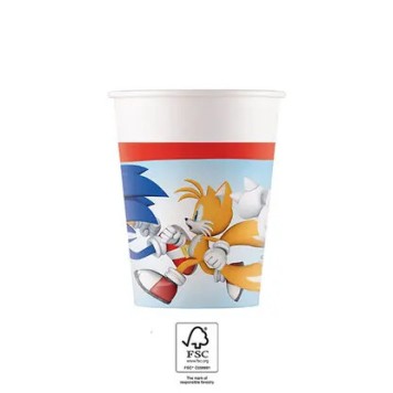 Sonic the Hedgehog Sega Sonic the Hedgehog Paper Cups 8 pcs 200 ml FSC
