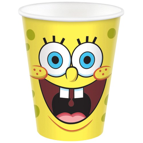 SpongeBob Laugh paper cup 8 pcs 250 ml