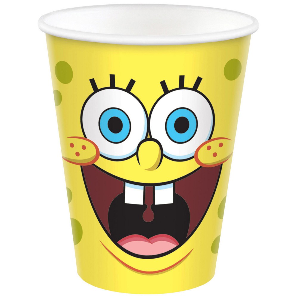SpongeBob Laugh paper cup 8 pcs 250 ml
