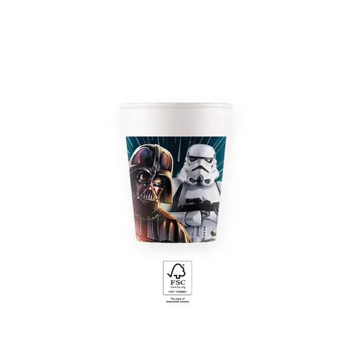 Star Wars Galaxy paper cup 8 pcs 200 ml FSC