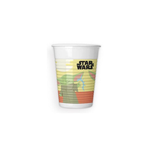 Star Wars The Mandalorian plastic cup set of 8 200 ml