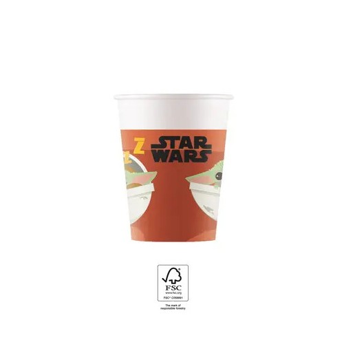 Star Wars The Mandalorian paper cup 8 pcs 200 ml FSC