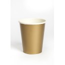 Colour Gold paper cup 8 pcs 250 ml