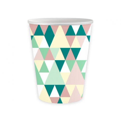 Party Green Joy Colorful paper cup 6 pcs 250 ml