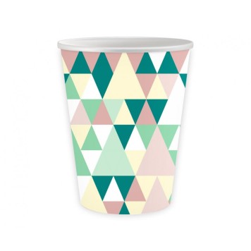 Party Green Joy Colorful paper cup 6 pcs 250 ml
