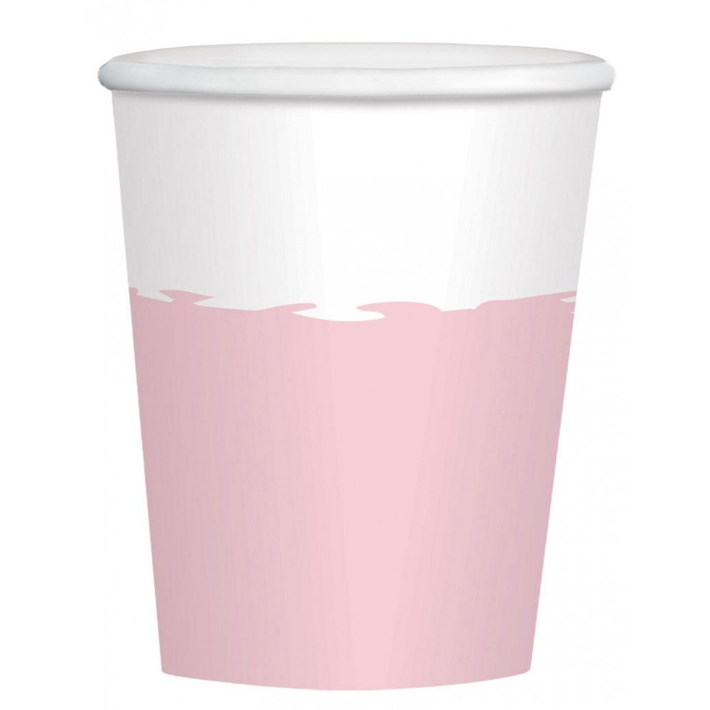 Colour Rose Gold paper cup 8 pcs 250 ml