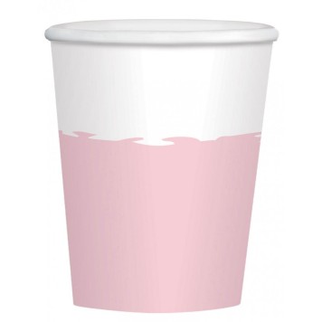 Colour Rose Gold paper cup 8 pcs 250 ml