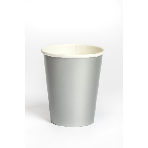 Colour Silver paper cup 8 pcs 250 ml