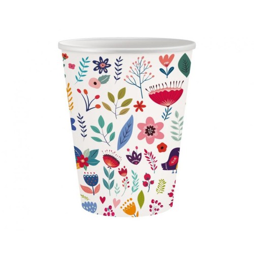 Spring Have Fun Light paper cup 6 pcs 250 ml