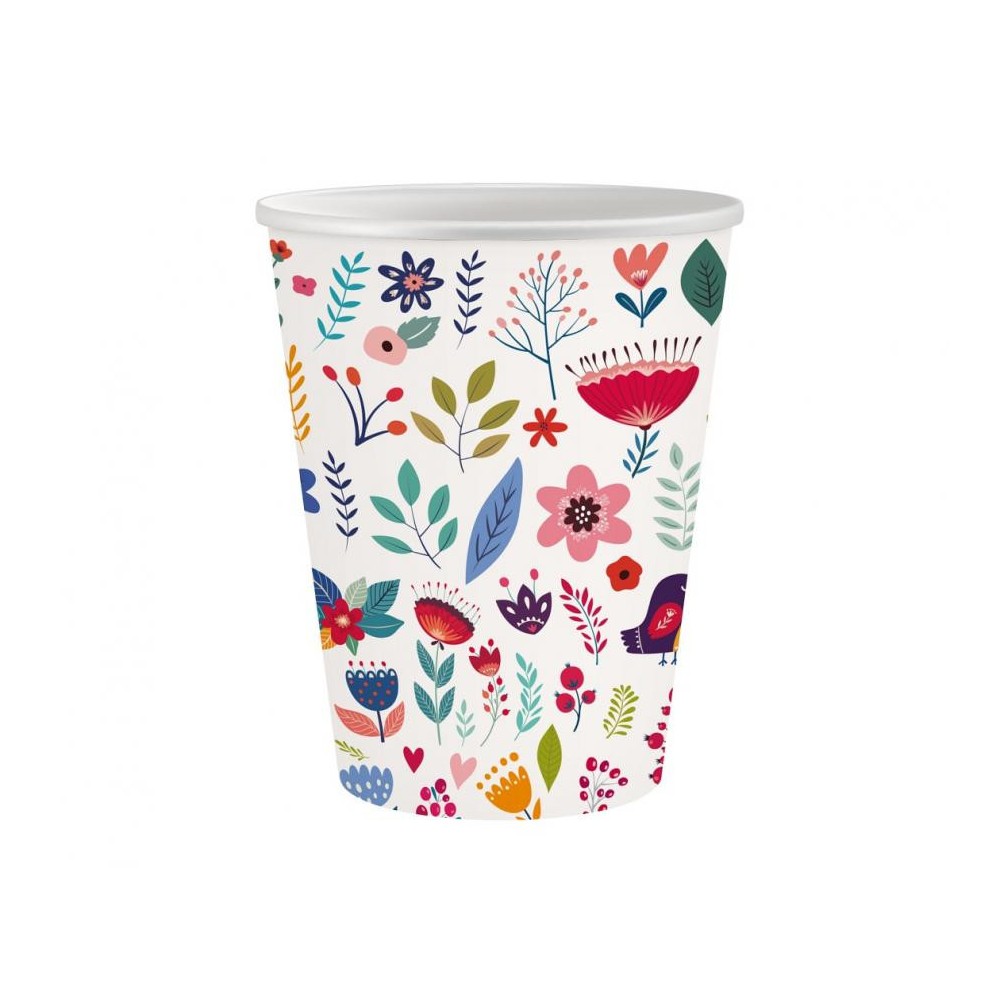 Spring Have Fun Light paper cup 6 pcs 250 ml