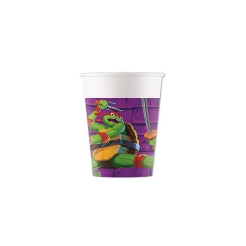 Teenage Mutant Ninja Turtles Purple paper cup 8 pcs 200 ml FSC