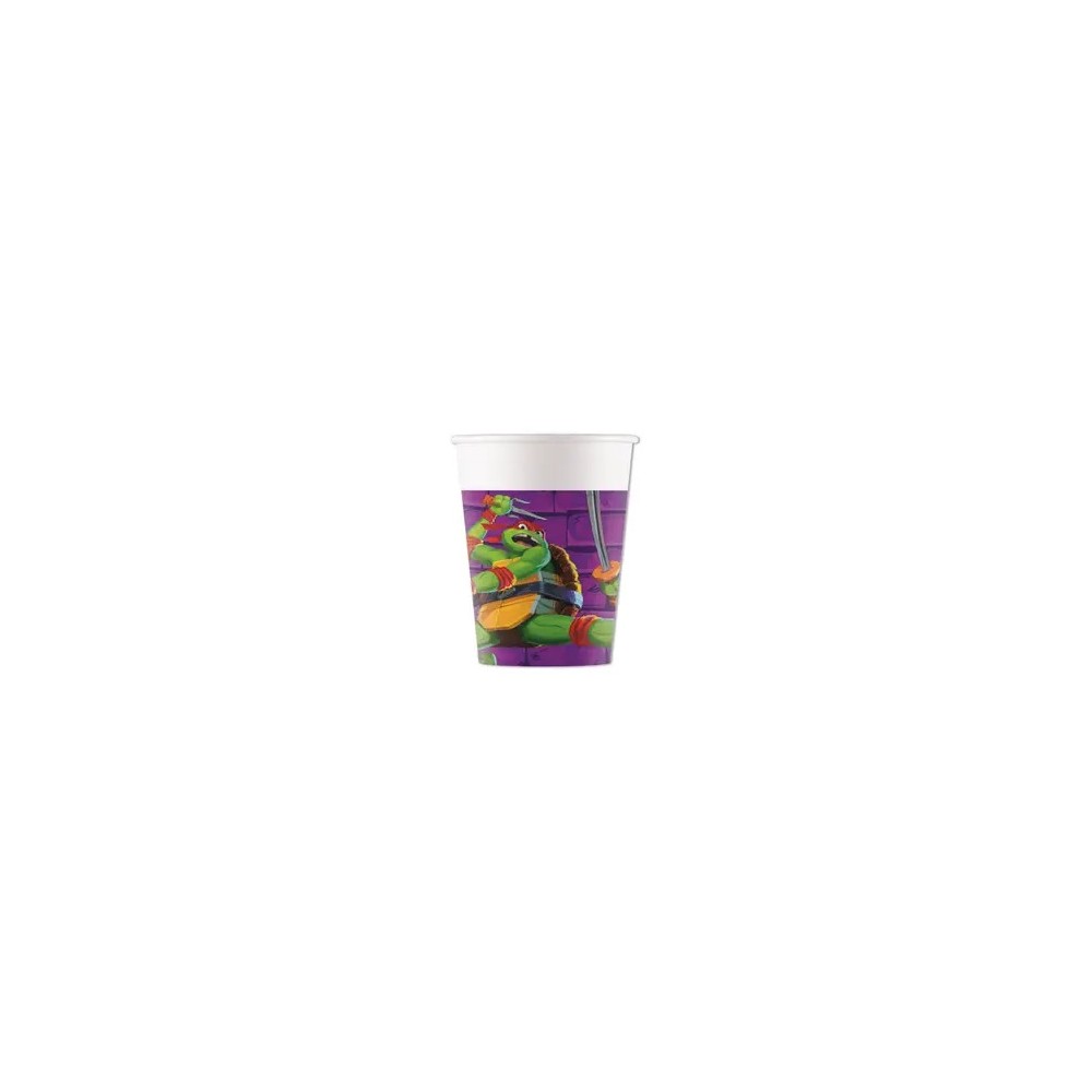 Teenage Mutant Ninja Turtles Purple paper cup 8 pcs 200 ml FSC