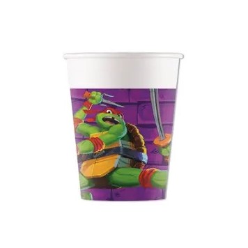 Teenage Mutant Ninja Turtles Purple paper cup 8 pcs 200 ml FSC