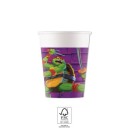 Teenage Mutant Ninja Turtles Purple paper cup 8 pcs 200 ml FSC