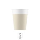Colour Unicolour Beige, Paper Cup 8 pcs 200 ml FSC