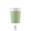 Colour Unicolour Pastel Mint, Green Paper Cup 8 pcs 200 ml FSC