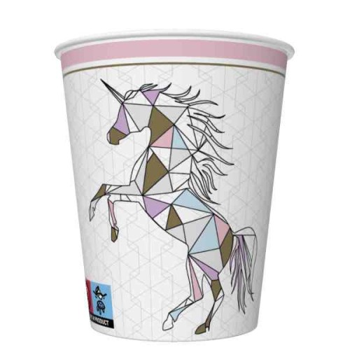 Unicorn Graphic Wild paper cup 8 pcs 250 ml