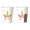 Unicorn Star paper cup 6 pieces 266 ml