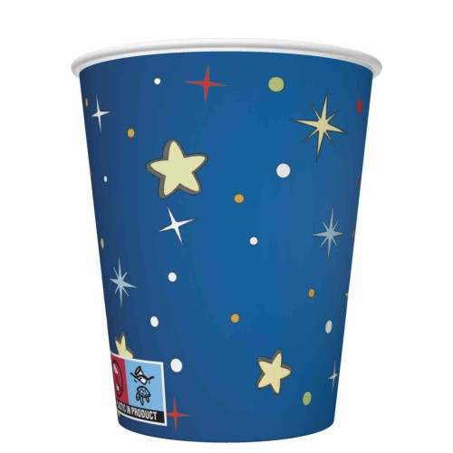 Space Rockets&Aliens paper cup 8 pcs 250 ml