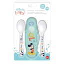 Disney Mickey  baby travel cutlery set