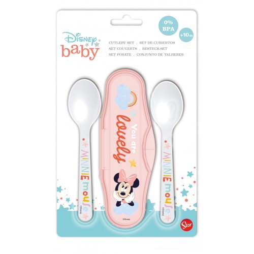 Disney Minnie  baby travel cutlery set