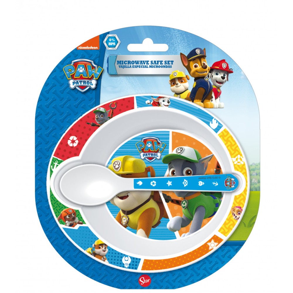 Paw Patrol baby micro deep plate + spoon set