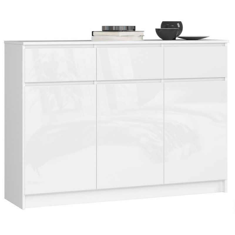KOMODA K140 3D 3SZ CLP BIAŁY POŁYSK KOMODA K140 3D 3SZ CLP BIAŁY POŁYSK