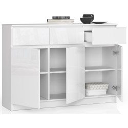 KOMODA K140 3D 3SZ CLP BIAŁY POŁYSK