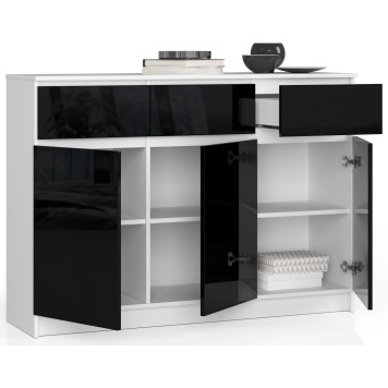 KOMODA K140 3D 3SZ CLP CZARNY POŁYSK
