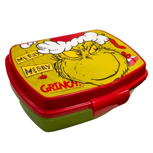 The Grinch Christmas Mischief funny plastic sandwich box
