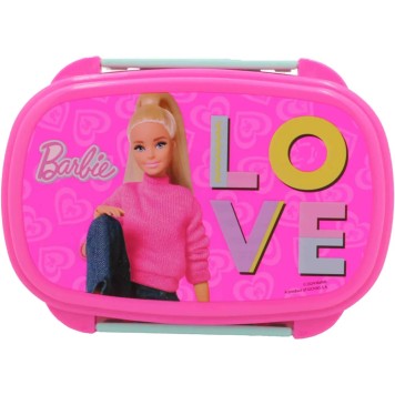 Barbie Love sandwich box + cutlery set