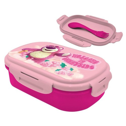 Disney Toy Story Lotso sandwich box + cutlery set