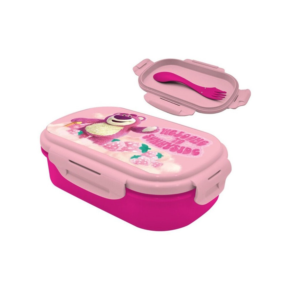 Disney Toy Story Lotso sandwich box + cutlery set