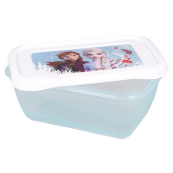 Disney Frozen Blue Forest plastic lunchbox set of 3