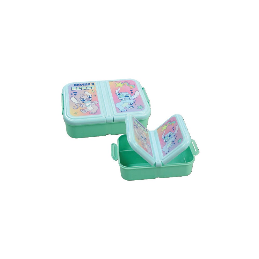 Disney Lilo and Stitch Blast multi-compartment lunch box, sandwich box