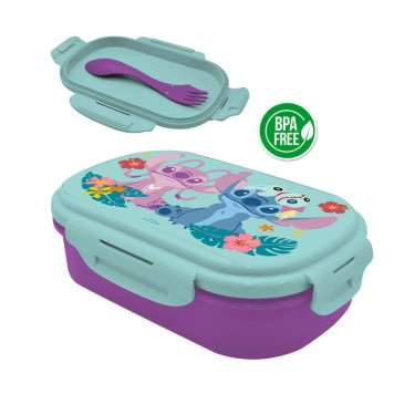 Disney Lilo and Stitch Island sandwich box + cutlery set