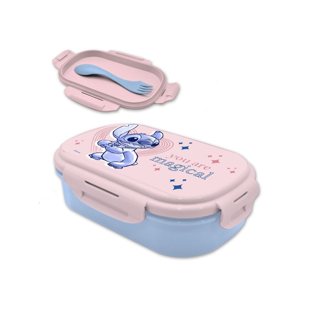Disney Lilo and Stitch Magical sandwich box + cutlery set