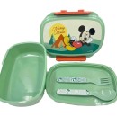 Disney Mickey  Nature sandwich box + cutlery set