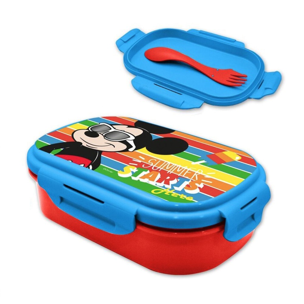 Disney Mickey  Starts sandwich box + cutlery set