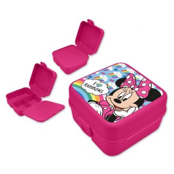 Disney Minnie  Rainbows multi-compartment lunch box, sandwich box