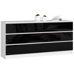 KOMODA K160 6SZ CLP CZARNY POŁYSK