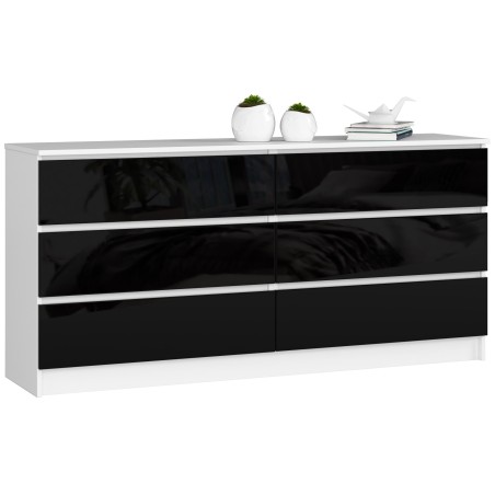 KOMODA K160 6SZ CLP CZARNY POŁYSK
