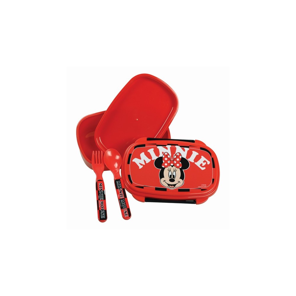 Disney Minnie  Surf sandwich box + cutlery set